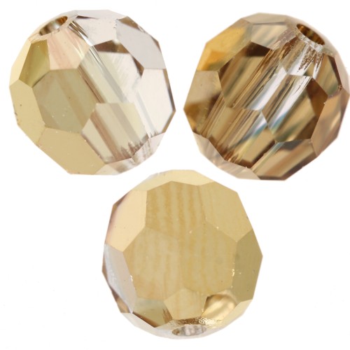 Swarovski 5000 perlas redondas de 6 mm - Cristal Aurum x6