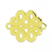 Separador céltico 2 anillos 17 mm Dorado con oro fino x1|raw }}