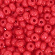 Cuentas de Rocalla Preciosa 6/0, 4 mm - Terra Intensive - Rojo, 20 g