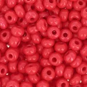 Cuentas de Rocalla Preciosa 6/0, 4 mm - Terra Intensive - Rojo, 20 g