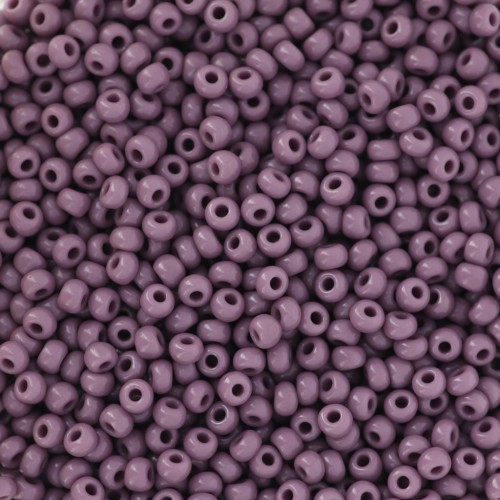 Cuentas de Rocalla Preciosa 11/0 de 2 mm - Lila opaco x 20 g