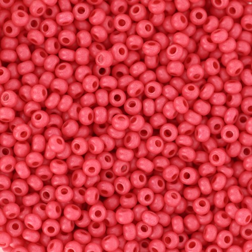 Cuentas Rocalla Preciosa 11/0 2 mm - Terra Intensive - Rojo mate x20 g