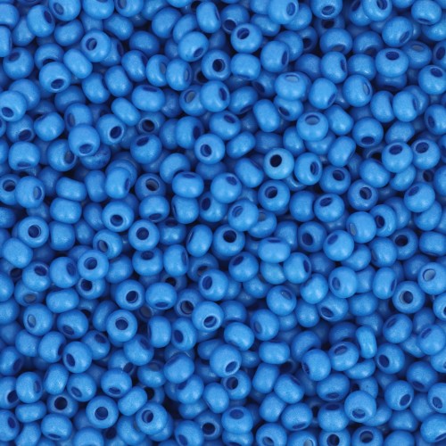 Cuentas de Rocalla Preciosa 11/0 de 2 mm - Terra Intensive - Azul mate x20 g