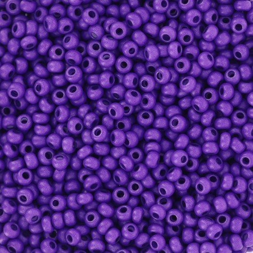 Cuentas de Rocalla Preciosa 11/0 2 mm - Terra Intensive - Violeta mate x 20 g