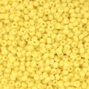 Cuentas de Rocalla Preciosa 11/0 de 2 mm - Terra Intensive - Amarillo mate x 20 g