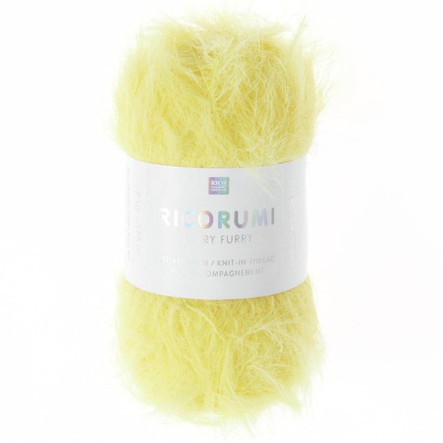 Ricorumi Furry Rico Design Amigurumi hilo de piel sintética - Amarillo 002 x25g