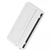 Cierre magnético 34x17 mm para cordón 30 mm Chapado Plateado envejecido x1