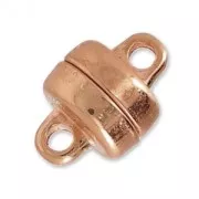 Cierre magnético 10x7 mm dorado rosa x1