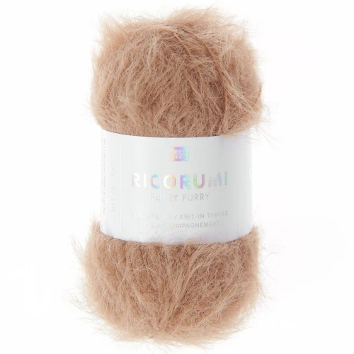 Ricorumi Furry hilo de piel sintética Furry Rico Design Amigurumi - Caramel 008 x25g