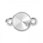 Separador 2 anillos para rivoli  12 mm Chapado Plateado envejecido x1|raw }}