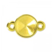 Separador 2 anillos para rivoli 12 mm Dorado con oro fino x1|raw }}