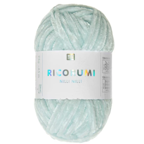 Ricorumi lana chenilla Nilli Nilli by Rico Design Amigurumi - Azul hielo 015 x25g