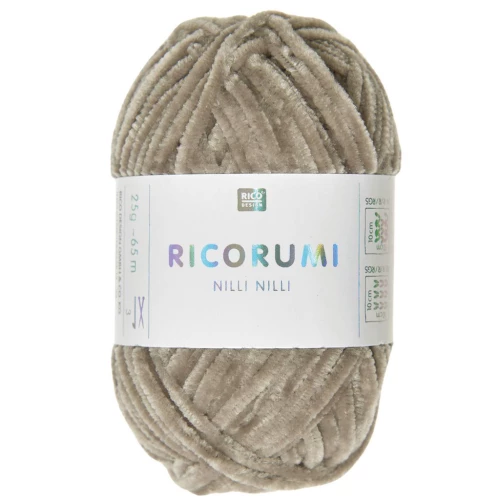 Ricorumi lana chenilla Nilli Nilli por Rico Design Amigurumi - Beige 022 x25g