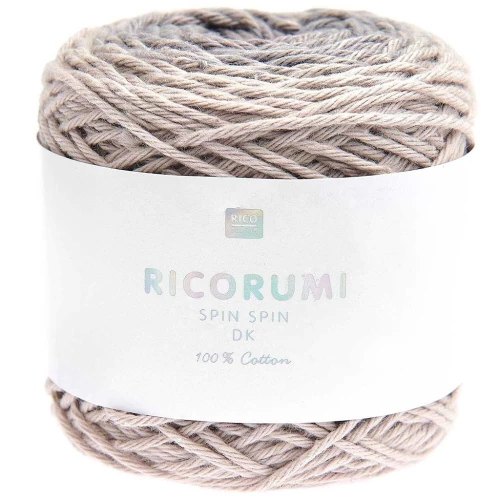 Ricorumi Spin Spin Algodón de Rico Design para Amigurumi - Gris x50g