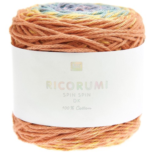 Ricorumi Spin Spin algodón de Rico Design para Amigurumi - Earthy Rainbow x50g