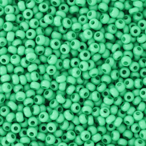 Cuentas de Rocalla Preciosa 11/0 de 2 mm - Terra Intensive - Verde oscuro mate x 20 g