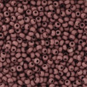 Cuentas de Rocalla Preciosa 11/0 de 2 mm - Terra Intensive - Marrón oscuro mate x 20 g