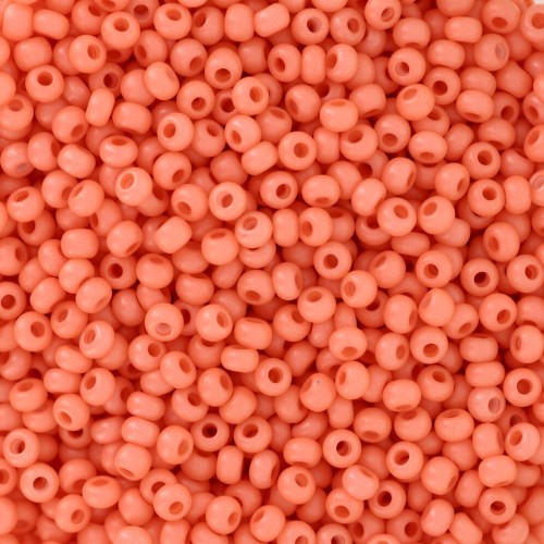 Cuentas de Rocalla Preciosa 11/0 de 2 mm - Terra Intensive - Naranja mate x20 g