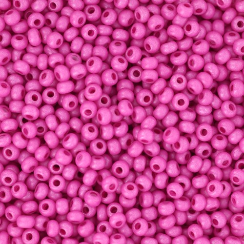 Cuentas de Rocalla Preciosa 11/0 2 mm - Terra Intensive - Fucsia mate x20 g