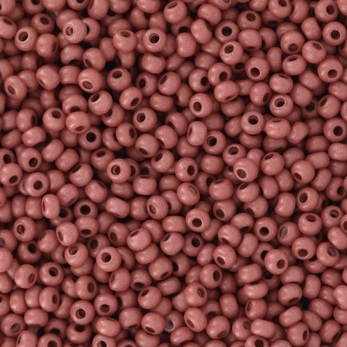 Cuentas de Rocalla Preciosa 11/0 de 2 mm - Terra Intensive - Marrón mate x 20 g