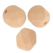Facetadas 6 mm Opaco Light Peach Silk Mat x25