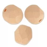 Facetadas 6 mm Opaco Light Peach Silk Mat x25