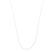 Gargantilla de malla Forçat 0.8mm para Miyuki Delica 11/0 - Plateado fino x46cm