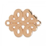 Separador motivo céltico 2 anillos 17 mm dorado rosa x1|raw }}