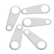 Cierres ovalados 10x4 mm - Plateado fino x10|raw }}