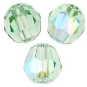 Cuentas redondas PureCrystal 5000 4 mm - Peridot Shimmer x20