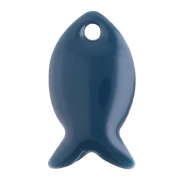 Petróleo - Sequins poissons en métal et résine époxy 14x8 mm - Pétrole x6 Sequins poissons en métal et résine époxy 14x8 mm - Pétrole x6