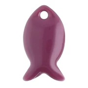 lila - Sequins poissons en métal et résine époxy 14x8 mm - Lilas x6 Sequins poissons en métal et résine époxy 14x8 mm - Lilas x6