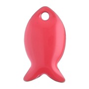 Peces de metal y resina epoxi 14x8 mm - Rojo x6|raw }}