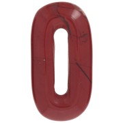 Colgante ovalado 30x15 mm gema - Jaspe rojo x1