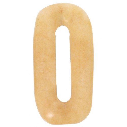 Colgante de gema ovalada 30x15 mm - Jade tintado - Amarillo x1