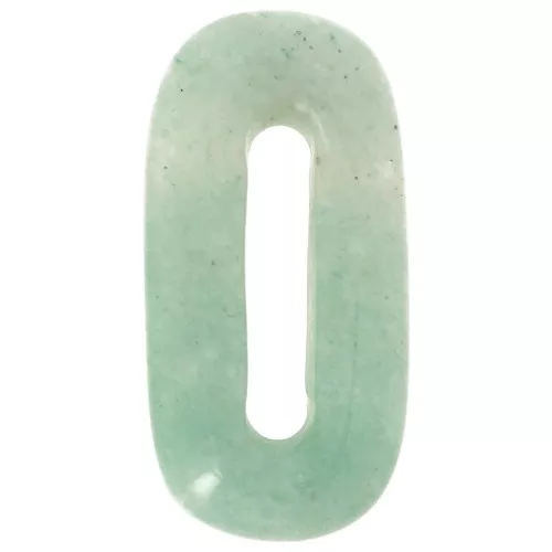 Colgante de gema ovalada 30x15 mm - Aventurina x1
