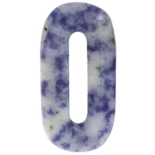 Colgante de gema ovalada 30x15 mm - Sodalita x1