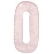 Colgante ovalado 30x15 mm - Cuarzo Rosa x1