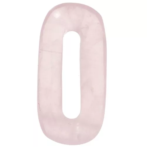 Colgante ovalado 30x15 mm - Cuarzo Rosa x1