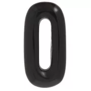 Obsidiana negra - Colgante de gema ovalada 30x15 mm - Obsidiana negra x1 Colgante de gema ovalada 30x15 mm - Obsidiana negra x1