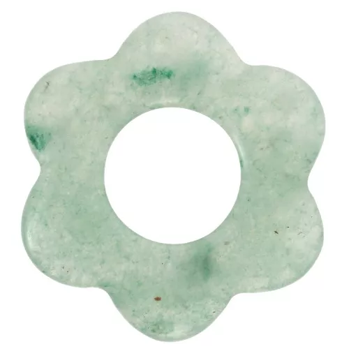 Colgante flor 20 mm - Aventurina x1