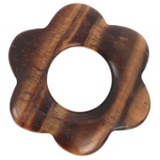 Colgante flor 20 mm - Ojo de tigre x1|raw }}