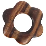 Ojo de tigre - Colgante flor 20 mm - Ojo de tigre x1 Colgante flor 20 mm - Ojo de tigre x1