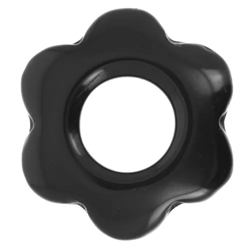 Colgante flor 20 mm - Agata Negra x1