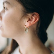 Colgante flor 20 mm - Amatista x1