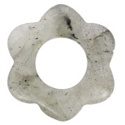 Colgante flor 20 mm - Labradorita x1