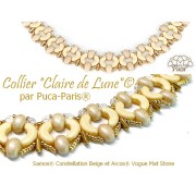 Cuentas de cristal Samos® by Puca® 5x7 mm - Vogue Azul Celeste Mate x10g