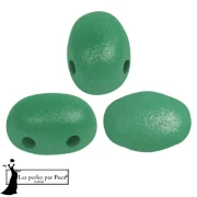 Opaque White - Perles en verre Samos® par Puca® 5x7 mm - Vogue Green Garden Mat x10g Perles en verre Samos® par Puca® 5x7 mm - Vogue Green Garden Mat x10g