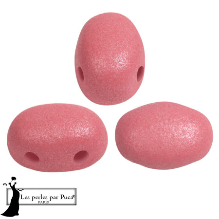 Cuentas de cristal Samos® by Puca® 5x7 mm - Vogue Indian Rose Mat x10g