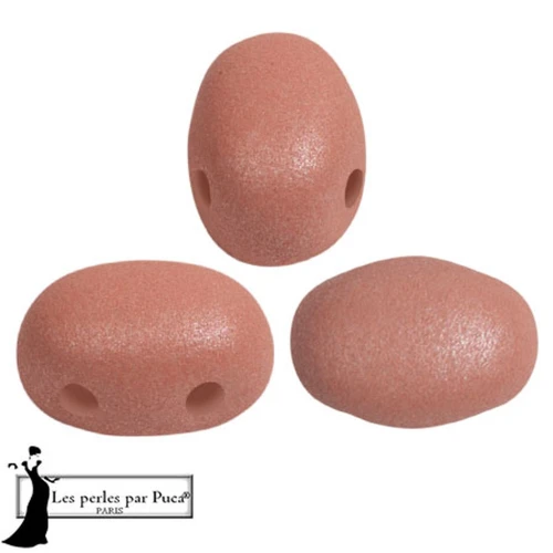 Cuentas de cristal Samos® by Puca® 5x7 mm - Vogue Light Terracotta Mat x10g